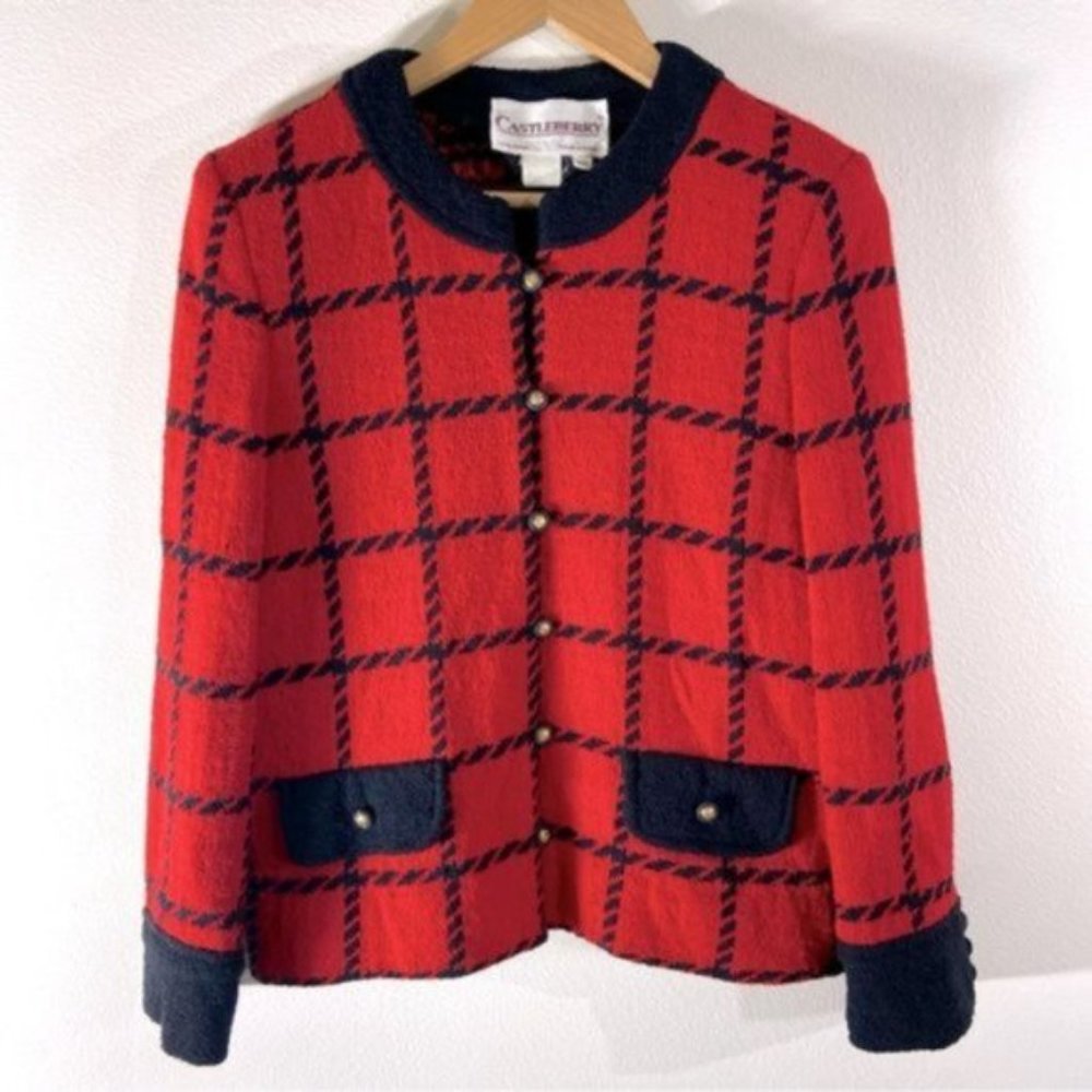 Vintage Castleberry Women’s Boucle Lady Jacket. Size 10
